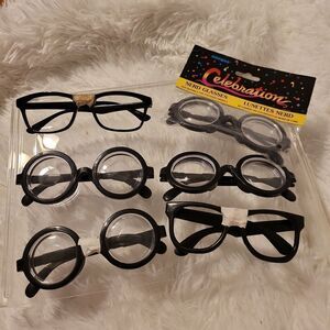 6 pairs need glasses 5 used 1 with no glass in them 1 new, great for Halloween
